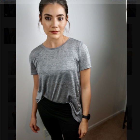 Silver Flowy Tee - Picture 2 of 6